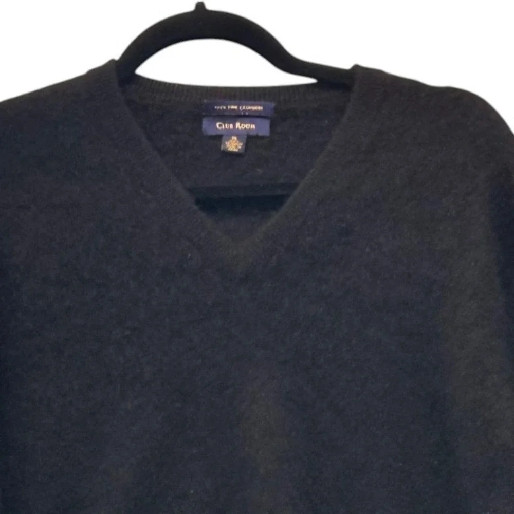 Club Room Fine‎ Cashmere Sweater Blue XL